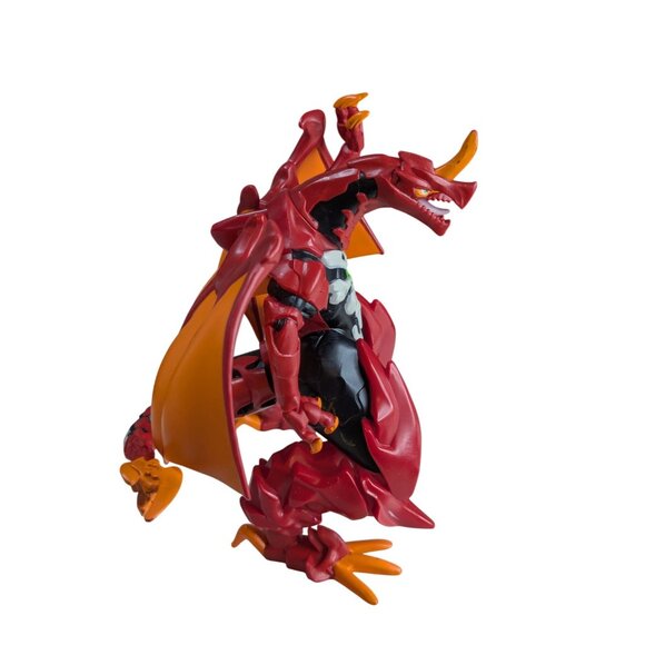 Bakugan Dragonoid Action Figure Red & Orange Toy With Wings & Horn Collectible - Picture 2 of 6